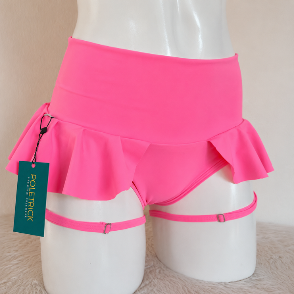 Nyx Flare Skirted Shorts - Candy Pink