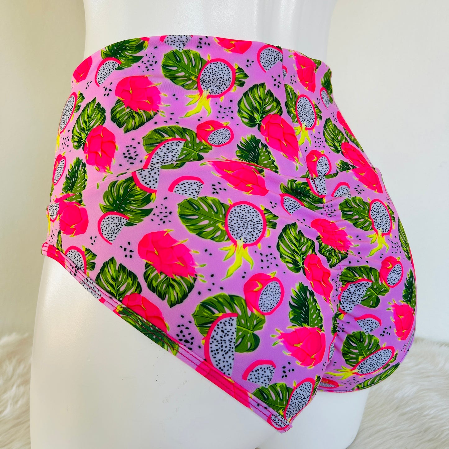 Dragon Fruit High Waist Shorts